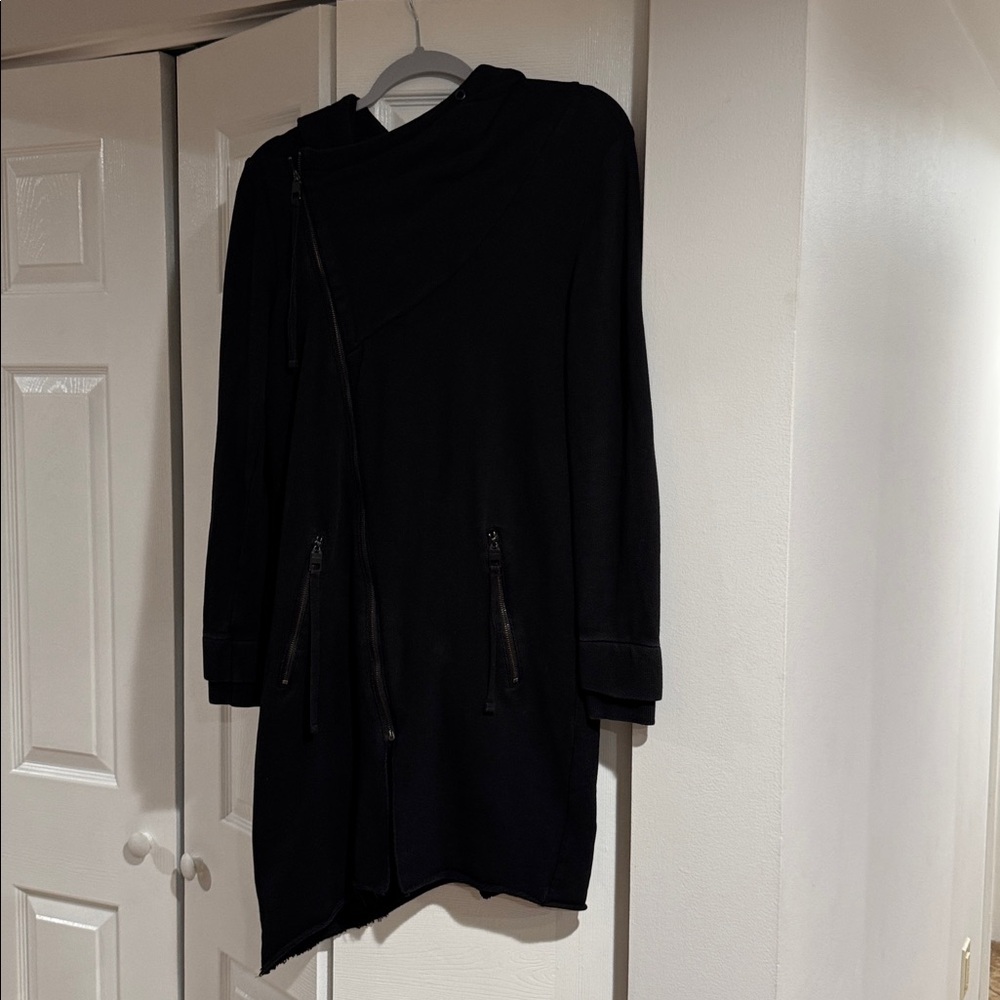 ZARa Women’s jacket Zara black 100 cotton with pockets good condition size s